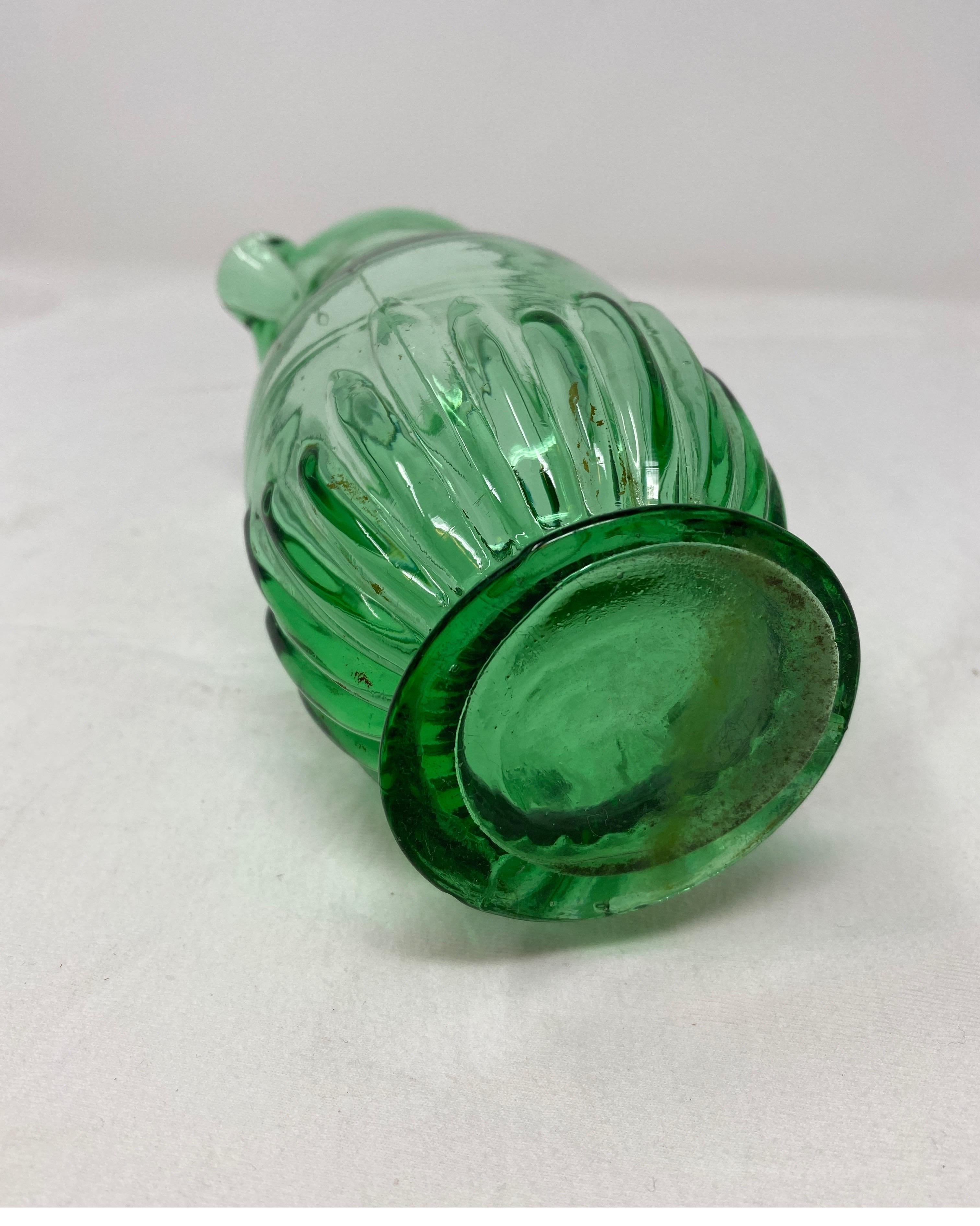Small French Green Pitcher For Sale 1