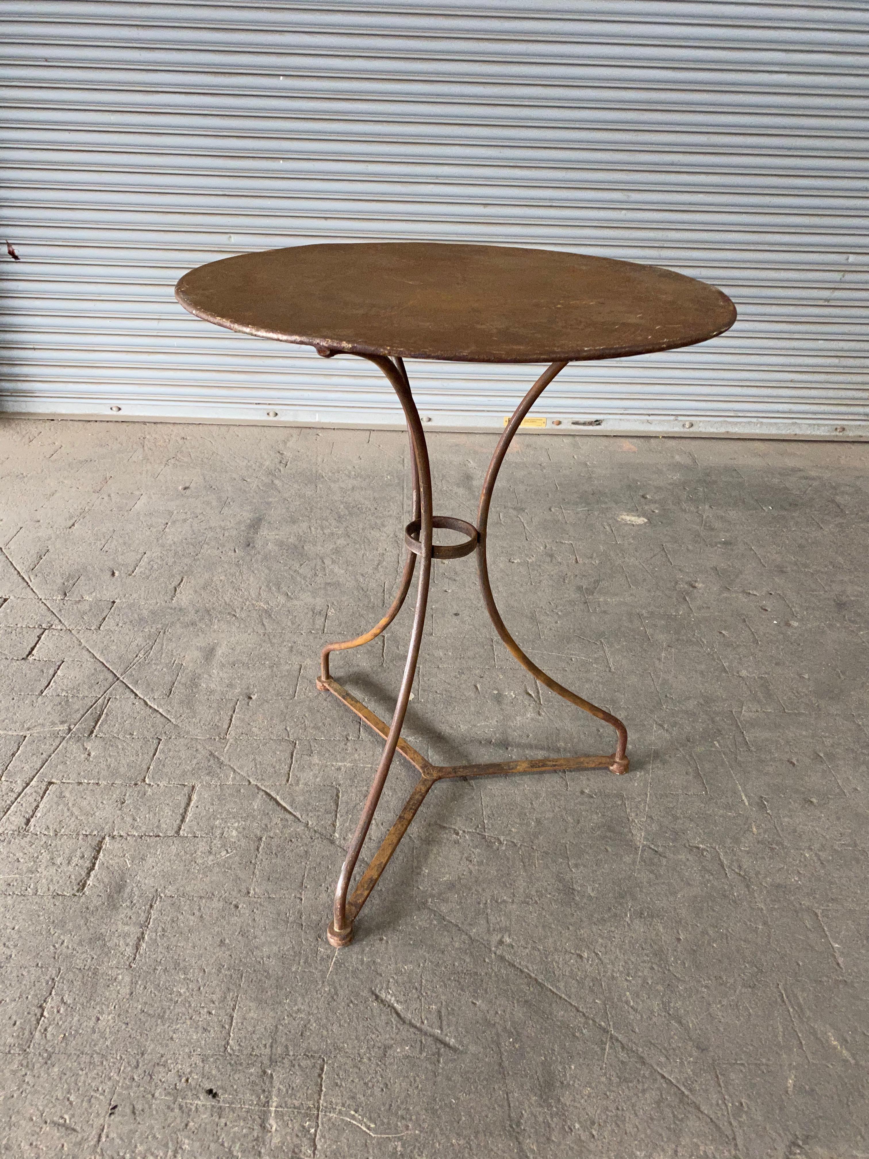 Small French Iron Bistro Garden Table 1