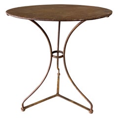 Small French Iron Bistro Garden Table