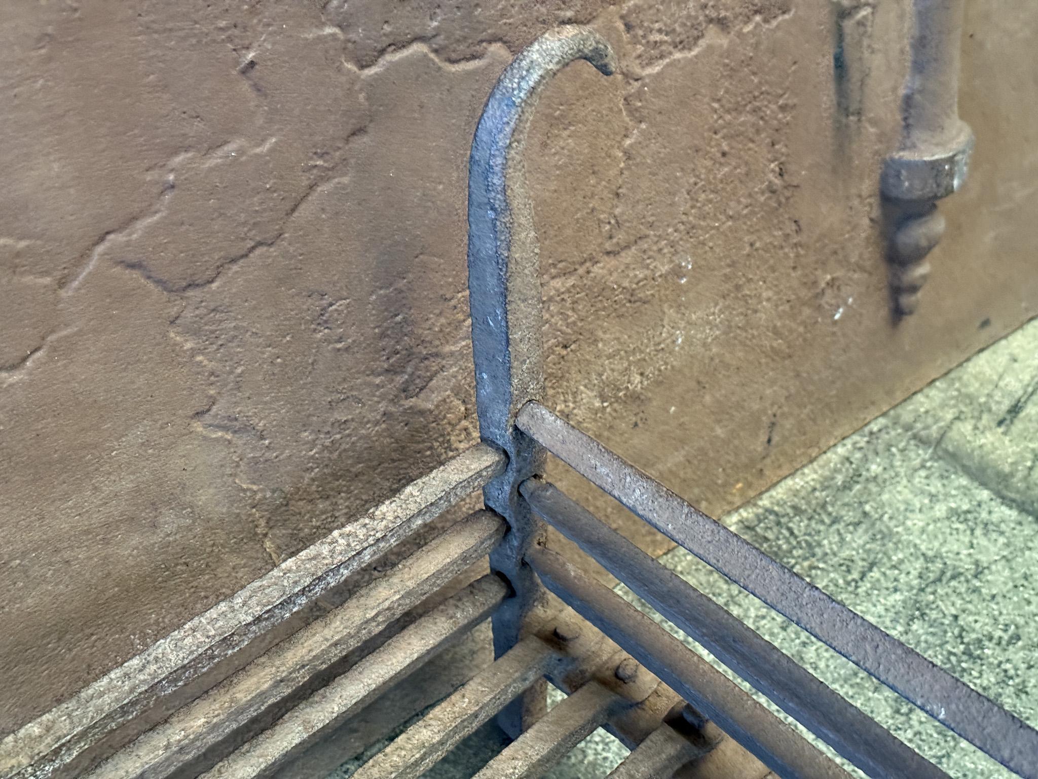 Small French Louis XIV Period Fireplace Log Grate, Early 18th Century For Sale 8