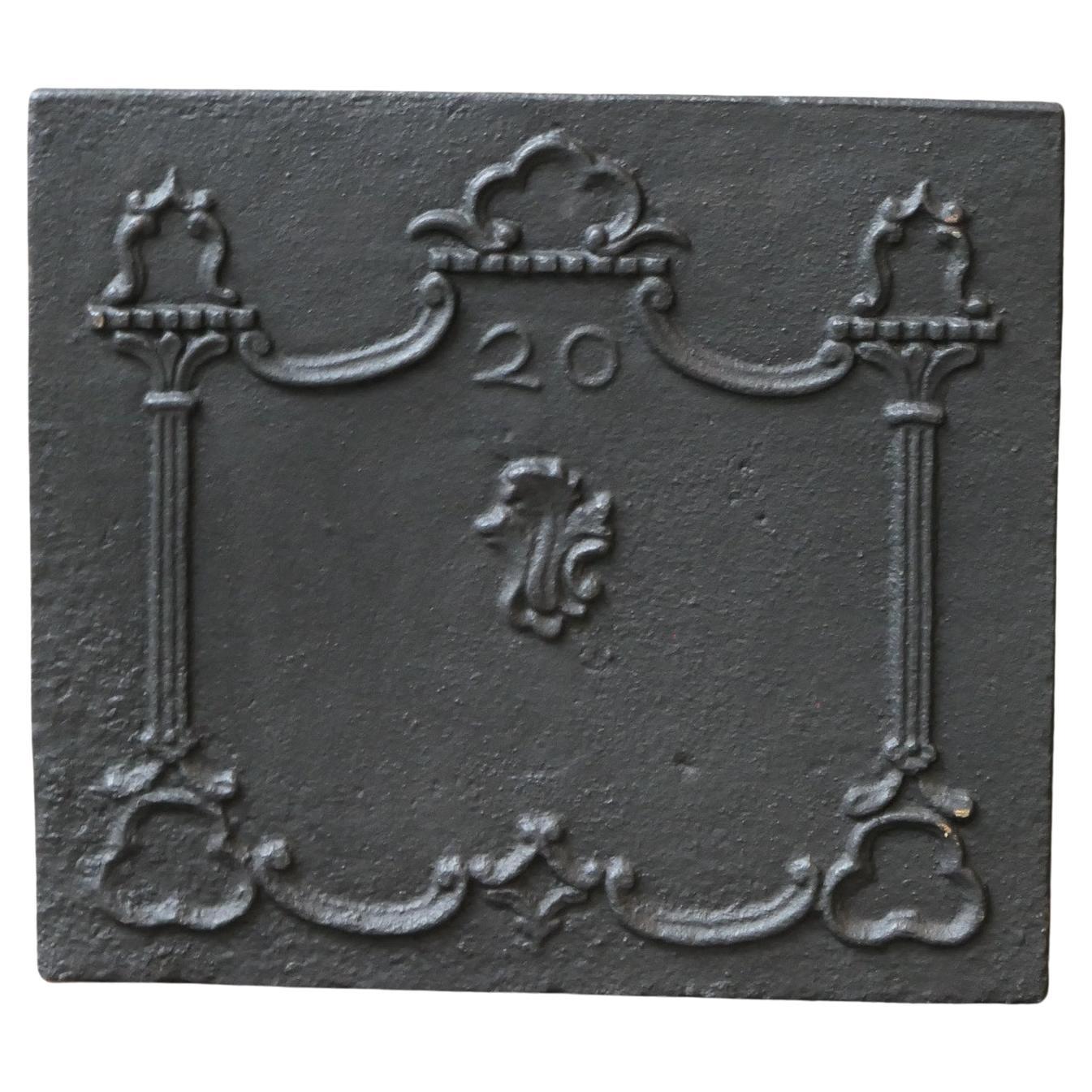 Französischer Louis XV.-Kaminschirm / Rückwand im Louis-XV-Stil, 18. Jahrhundert