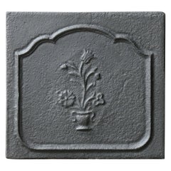 Small French Louis XV 'Flower Basket' Fireback / Backsplash, 18th Century