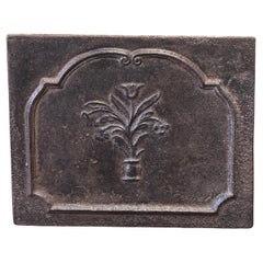 Small French Louis XV Period 'Flower Basket' Fireback / Backsplash