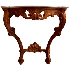 Small French Louis XV Style Console Table, circa 1850