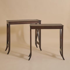 Petite console française en acajou, années 1940