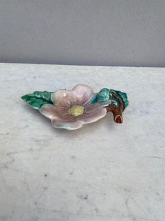 Französische Majolika-Blumenschale aus Majolika, um 1900