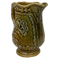 Small French Majolica Pitcher Creamer circa 1900