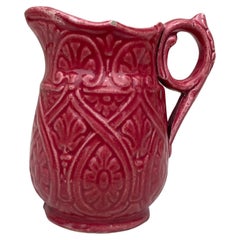 Small French Majolica Pitcher Creamer circa 1900
