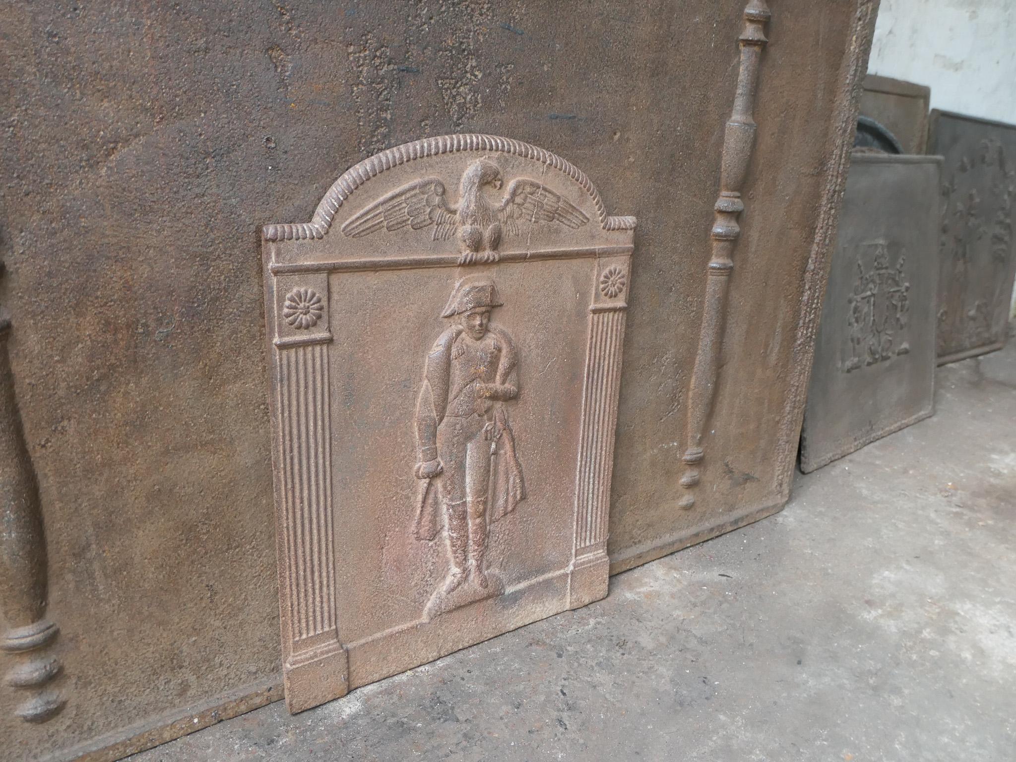 Small French 'Napoleon' Fireback / Backsplash, 19th C. For Sale 4
