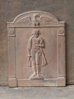 Small French 'Napoleon' Fireback / Backsplash, 19th C.
