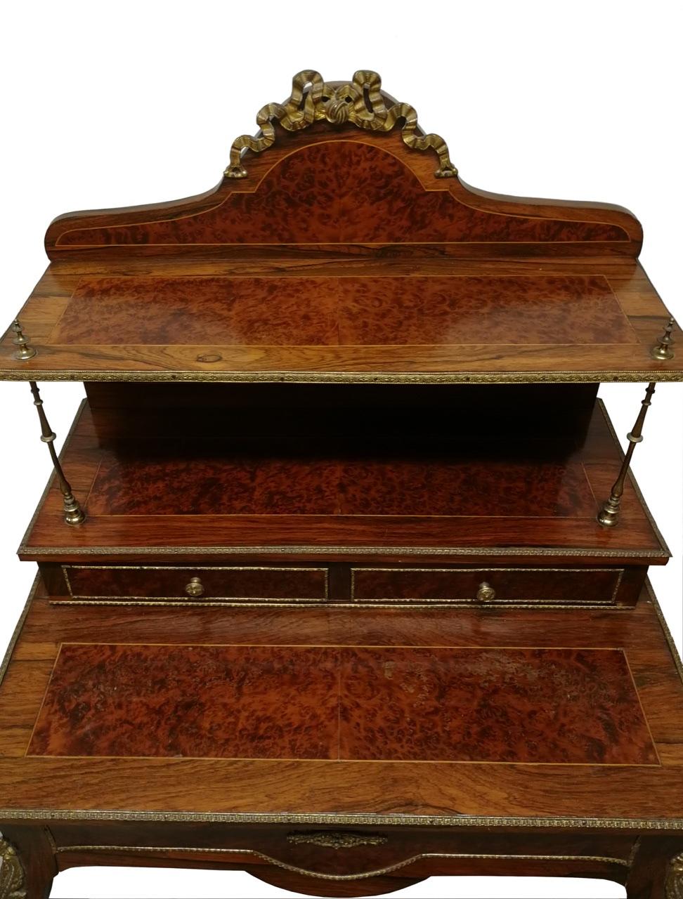 Small French Napoleon III Lady's Secretary Cabinet of 19th Century For Sale 13