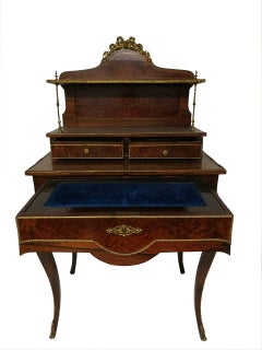 Small French Napoleon III Lady's Secretary Cabinet of 19th Century