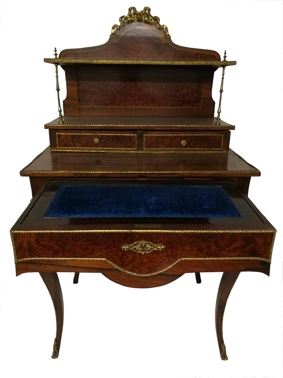 Small French Napoleon III Lady's Secretary Cabinet of 19th Century For Sale 2