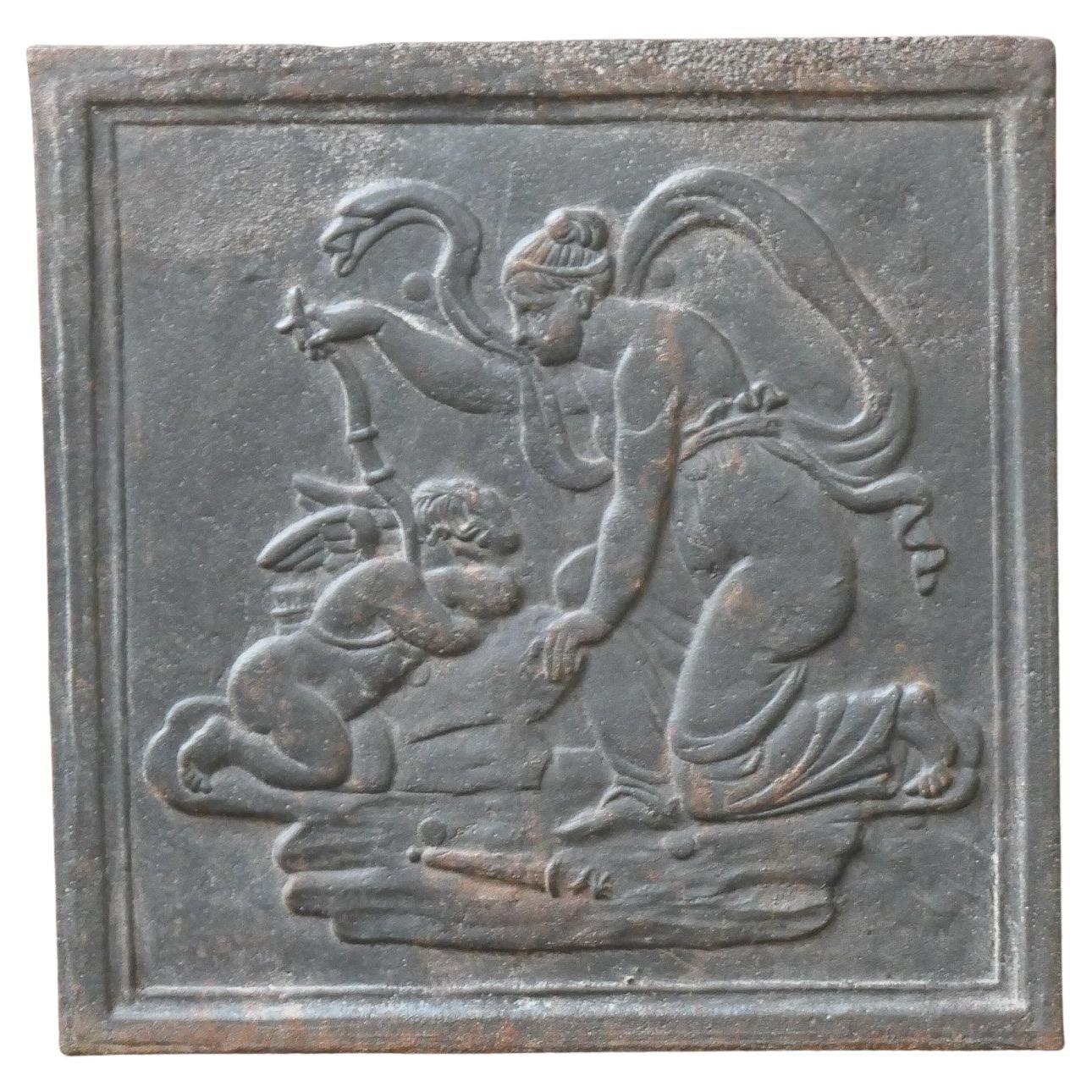 Small French Napoleon III Period 'Diana' Fireback / Backsplash, 19th Century For Sale