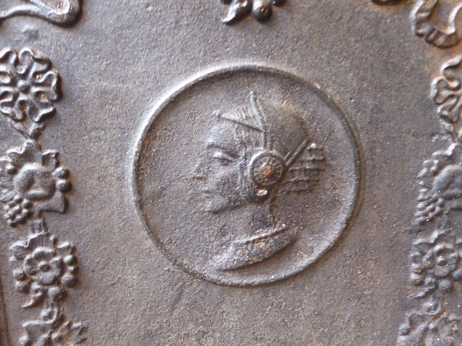 Calco Piccolo parafuoco francese Napoleone III 'Donna', XIX secolo in vendita