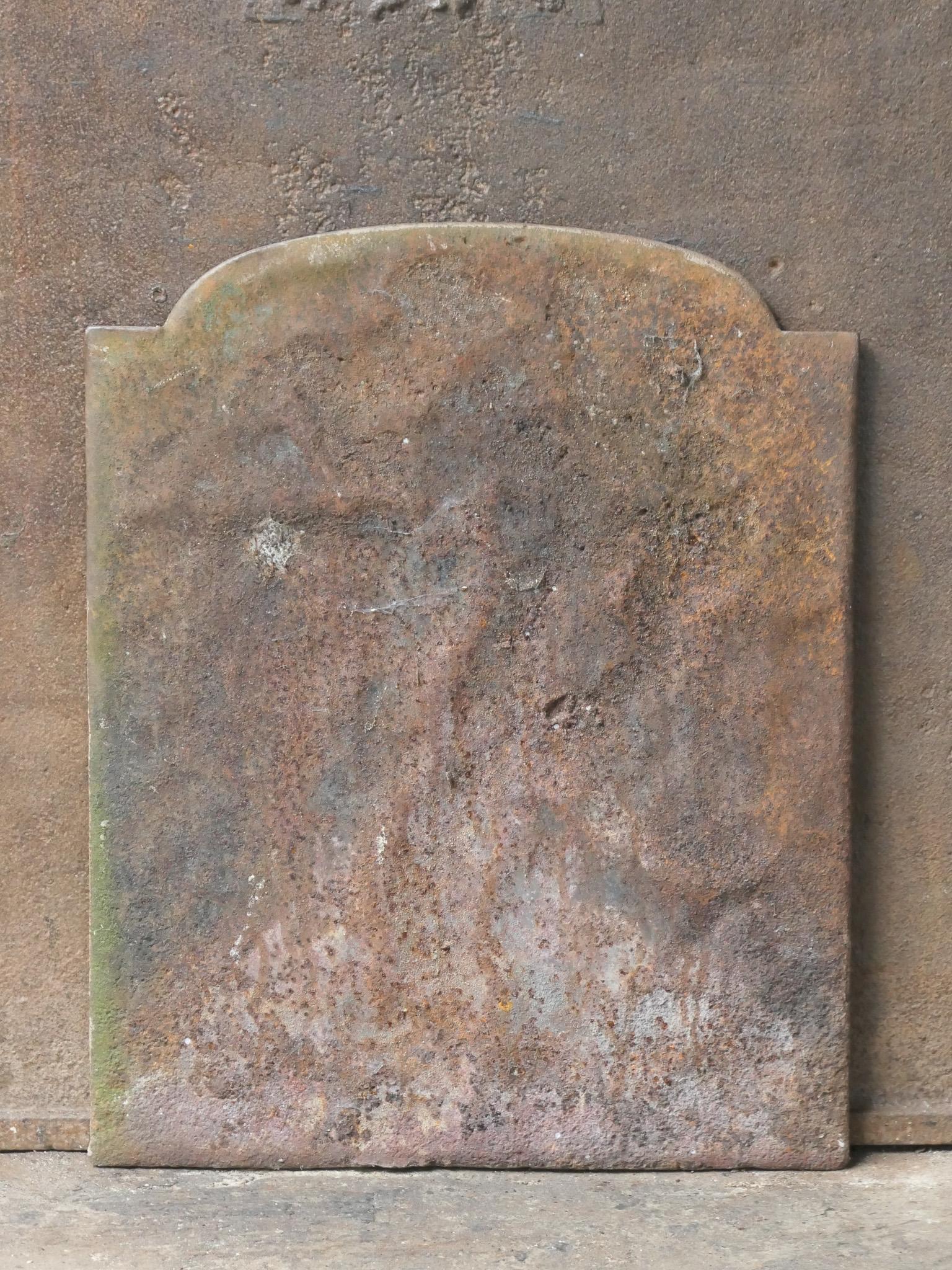 Petite plaque de cheminée d'époque néoclassique française « Femme avec Cupidon » en vente 4