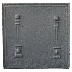Small French 'Pillars of Freedom' Fireback / Backsplash, Early 19th Century
