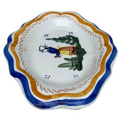 Small French Quimper Platter Henriot Quimper, circa 1920