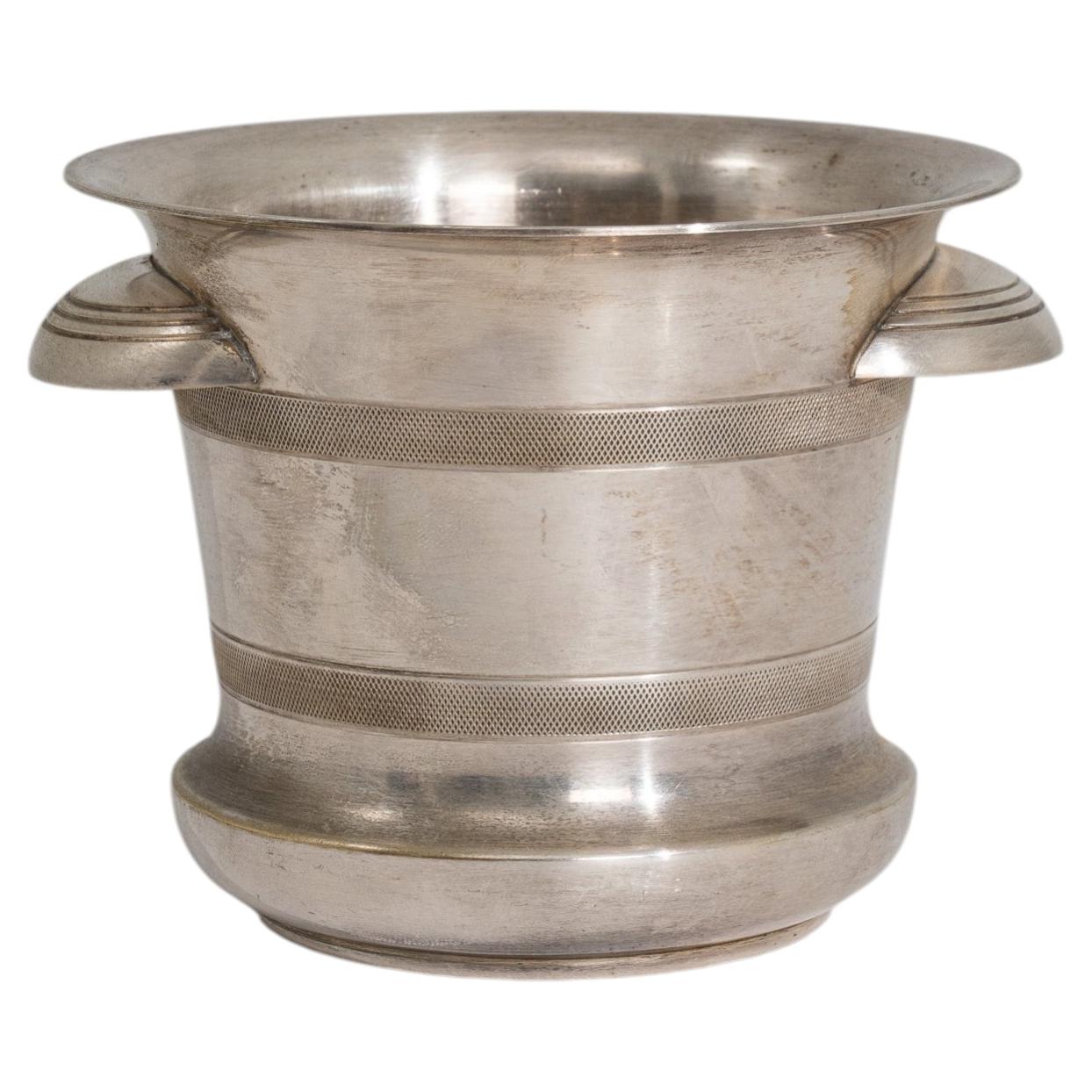 Small French Silver-Plated Champagne Bucket, 20th Century