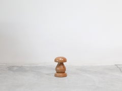 Small French Solid Oak Mushroom Sculpture c1970s