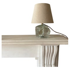 Petite lampe française en verre non poli d'après JM Frank