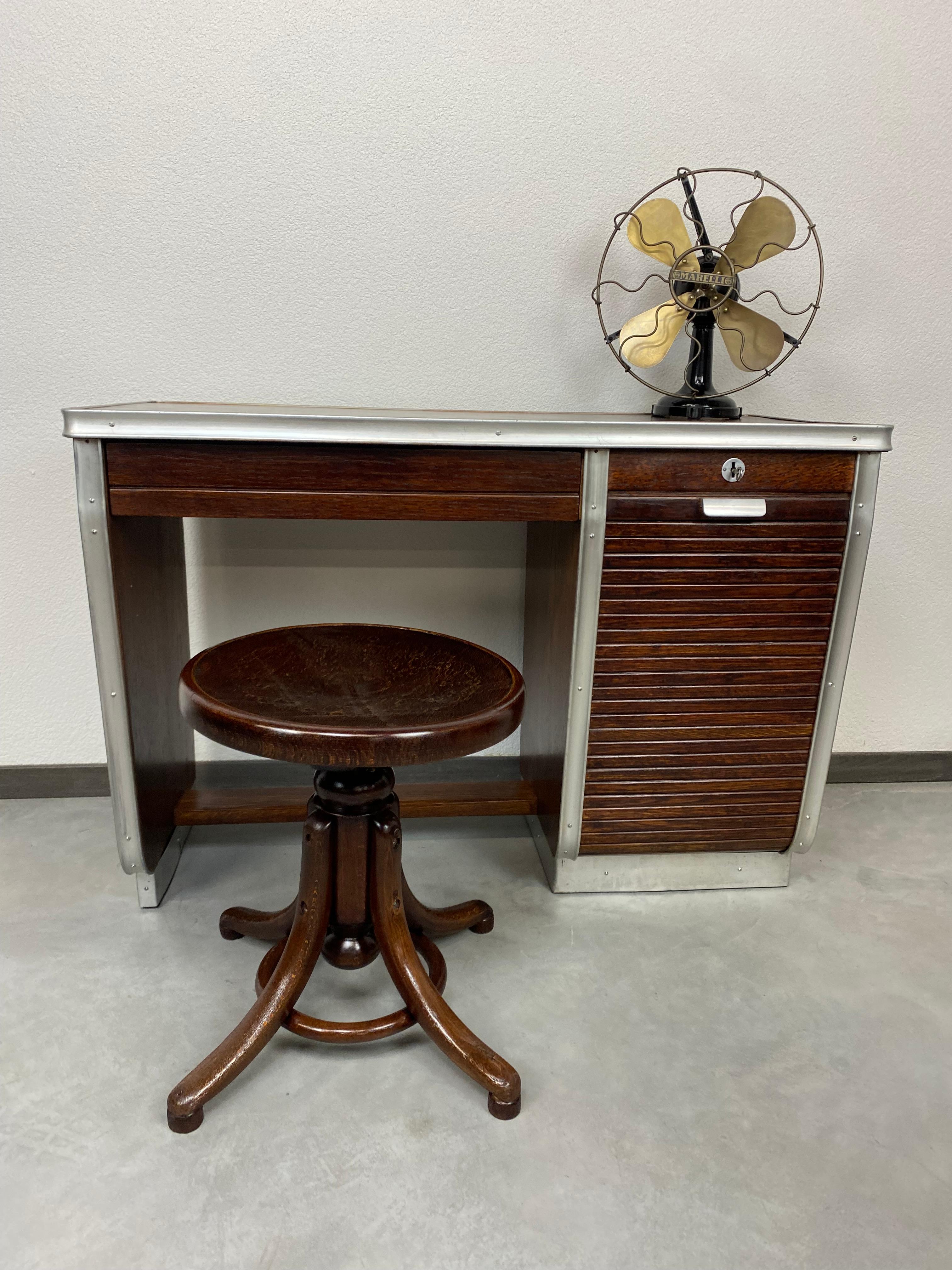 Art Deco Small Functionalist Desk For Sale