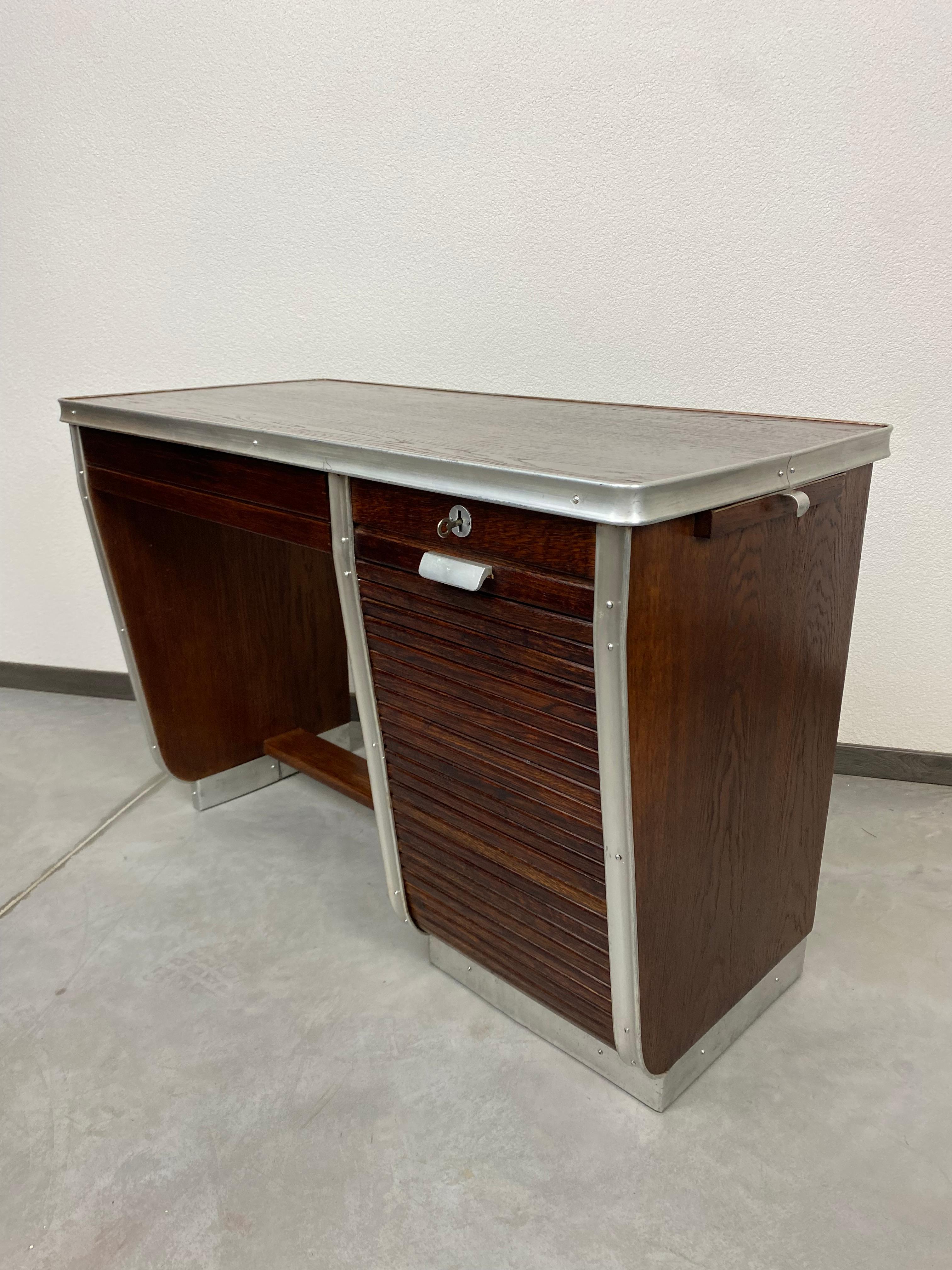 Metal Small Functionalist Desk For Sale