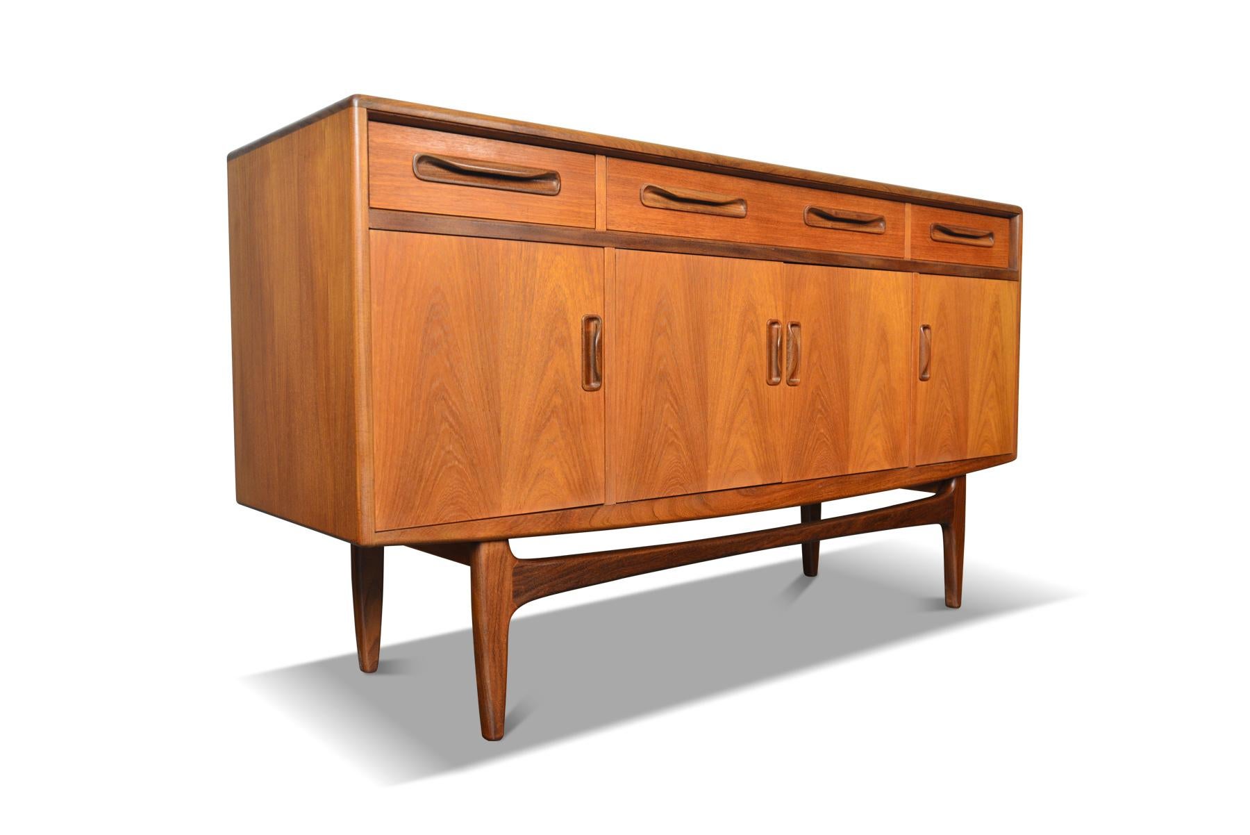 English Small G Plan Fresco Mid-Century Credenza in Teak #3