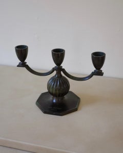 Small GAB Bronze Candleholder