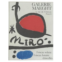 Small "Galerie Maeght" Lithograph Poster by Joan Miro