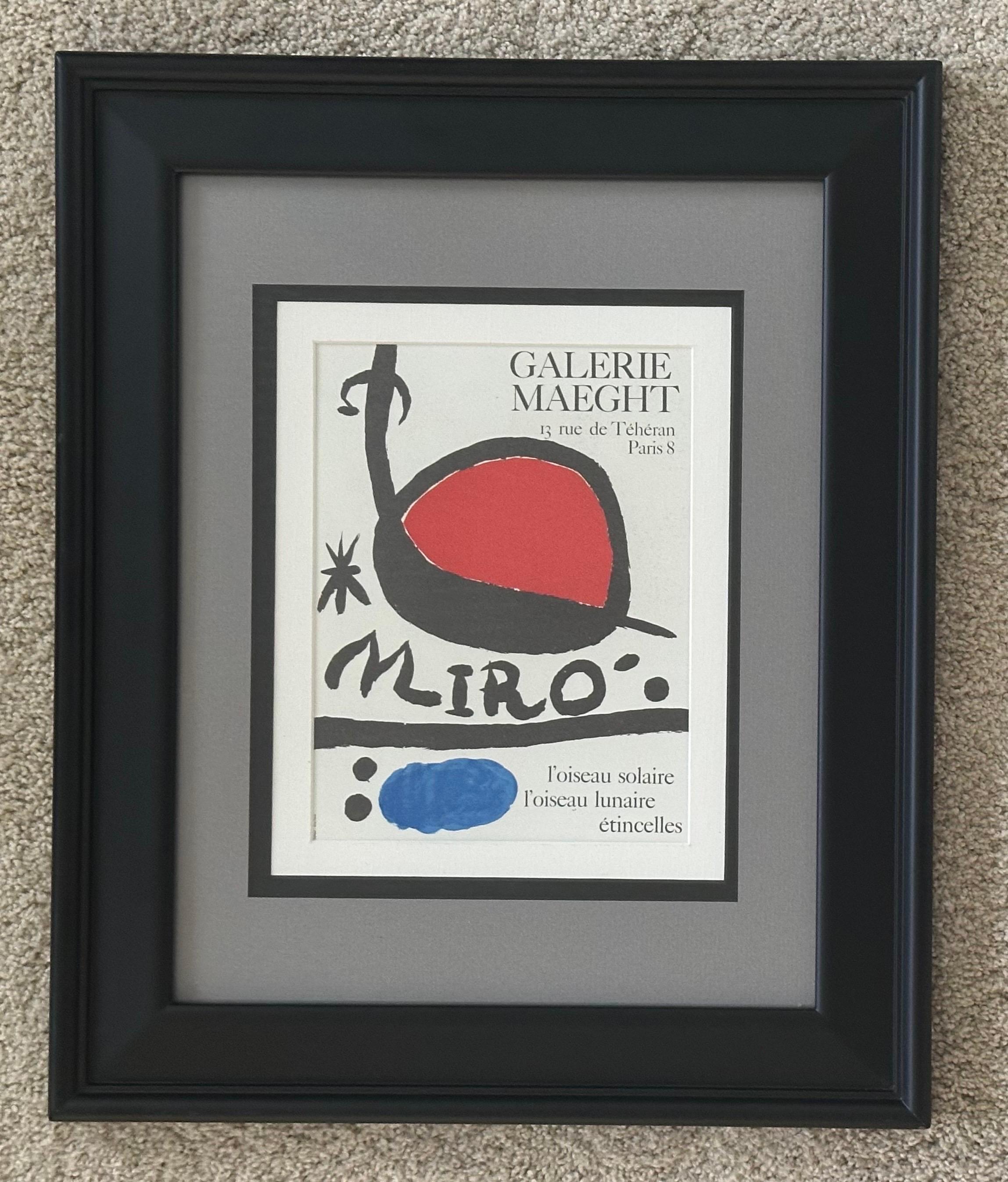 Lithographieplakat „Galerie Maeght“ von Joan Miro, Joan Miro (Moderne der Mitte des Jahrhunderts) im Angebot