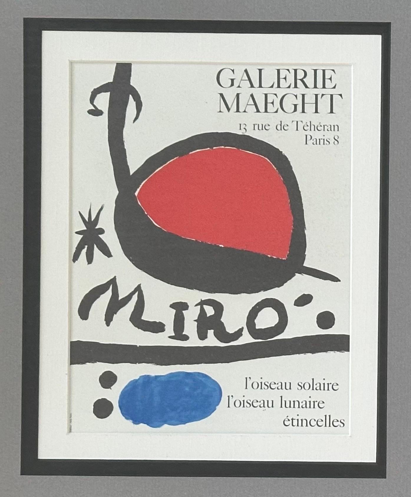 Lithographieplakat „Galerie Maeght“ von Joan Miro, Joan Miro (amerikanisch) im Angebot