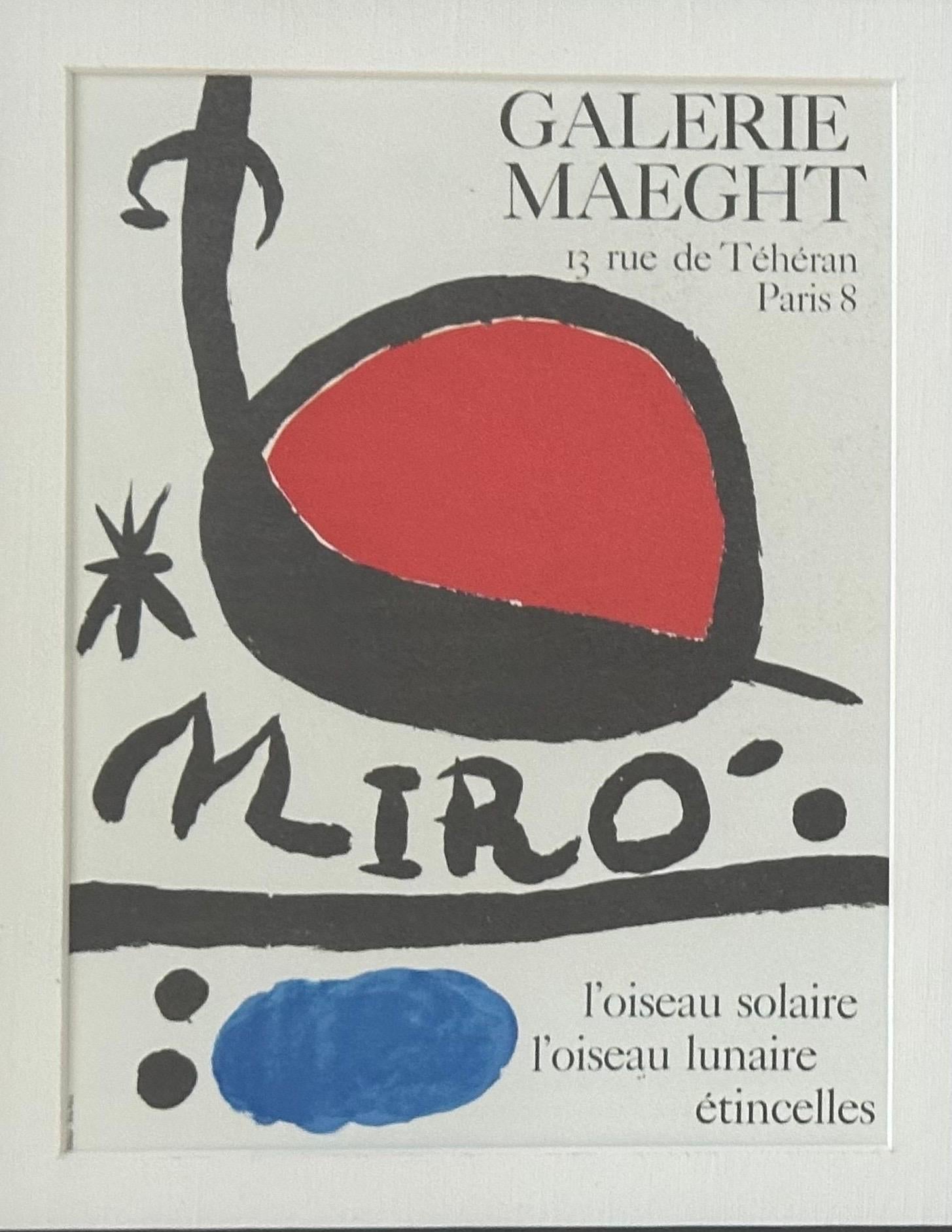 Lithographieplakat „Galerie Maeght“ von Joan Miro, Joan Miro (20. Jahrhundert) im Angebot