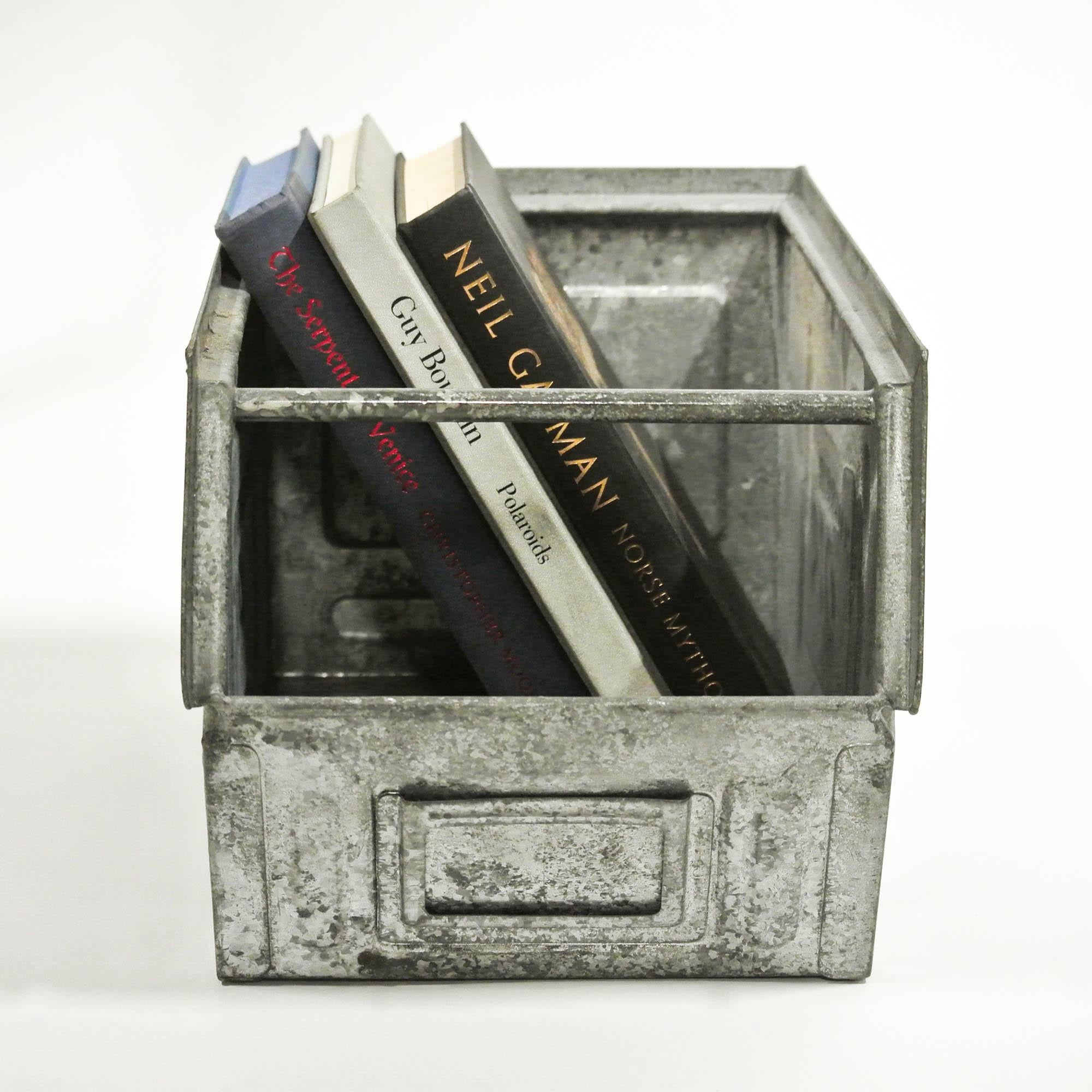 French Small Galvanized Metallic Crates ‘Varnished’, France, circa 1950