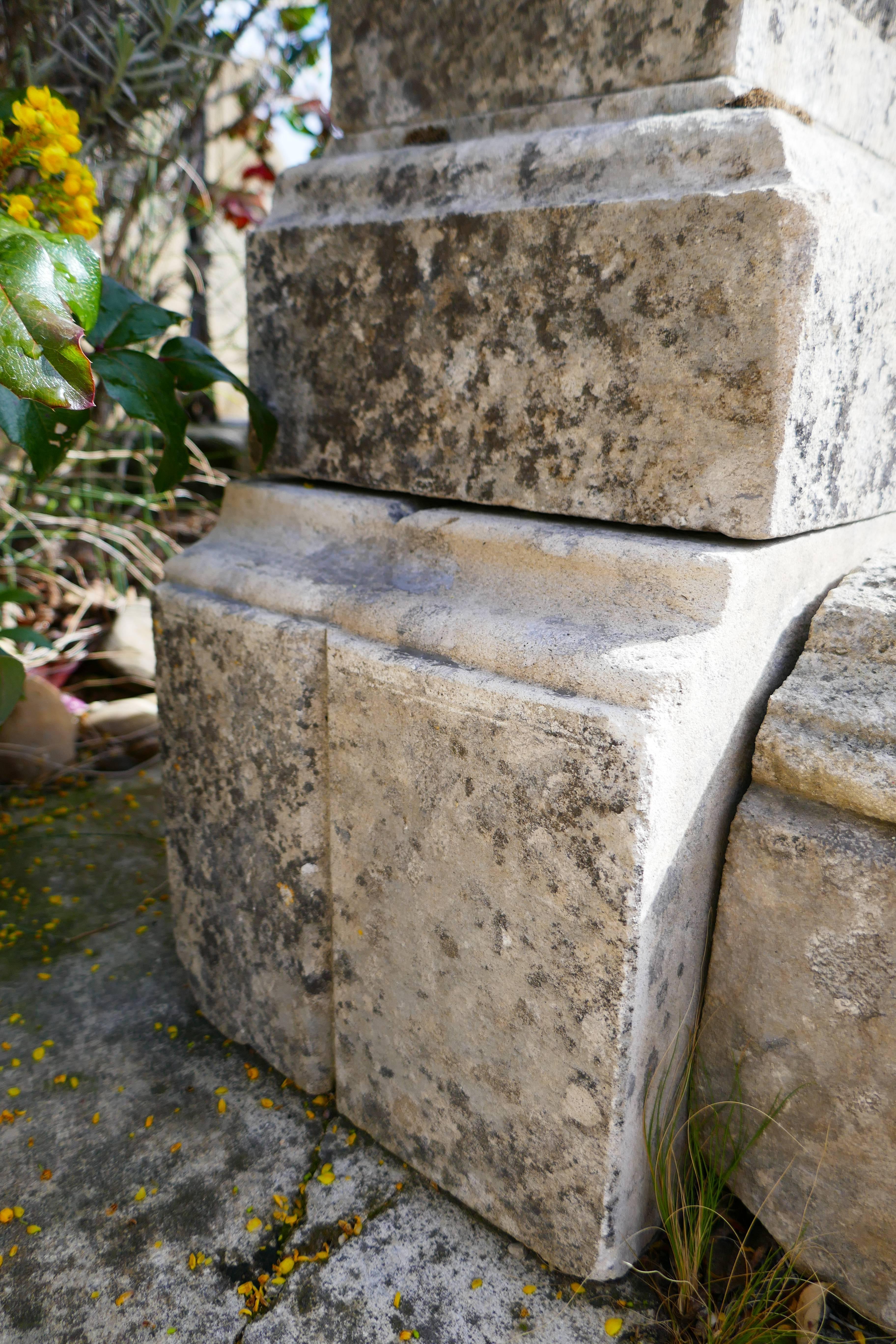 Small Garden Wall Fountain in Aged and Patinated Natural Limestone, Provence For Sale 7