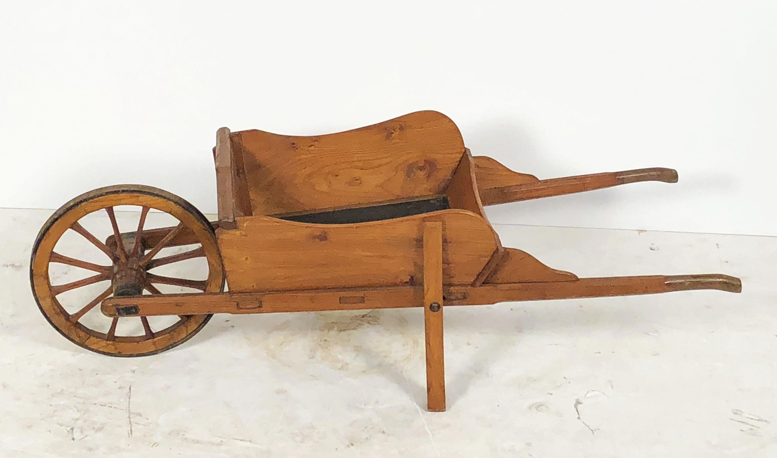Iron Small Gardener's Wheelbarrow from England