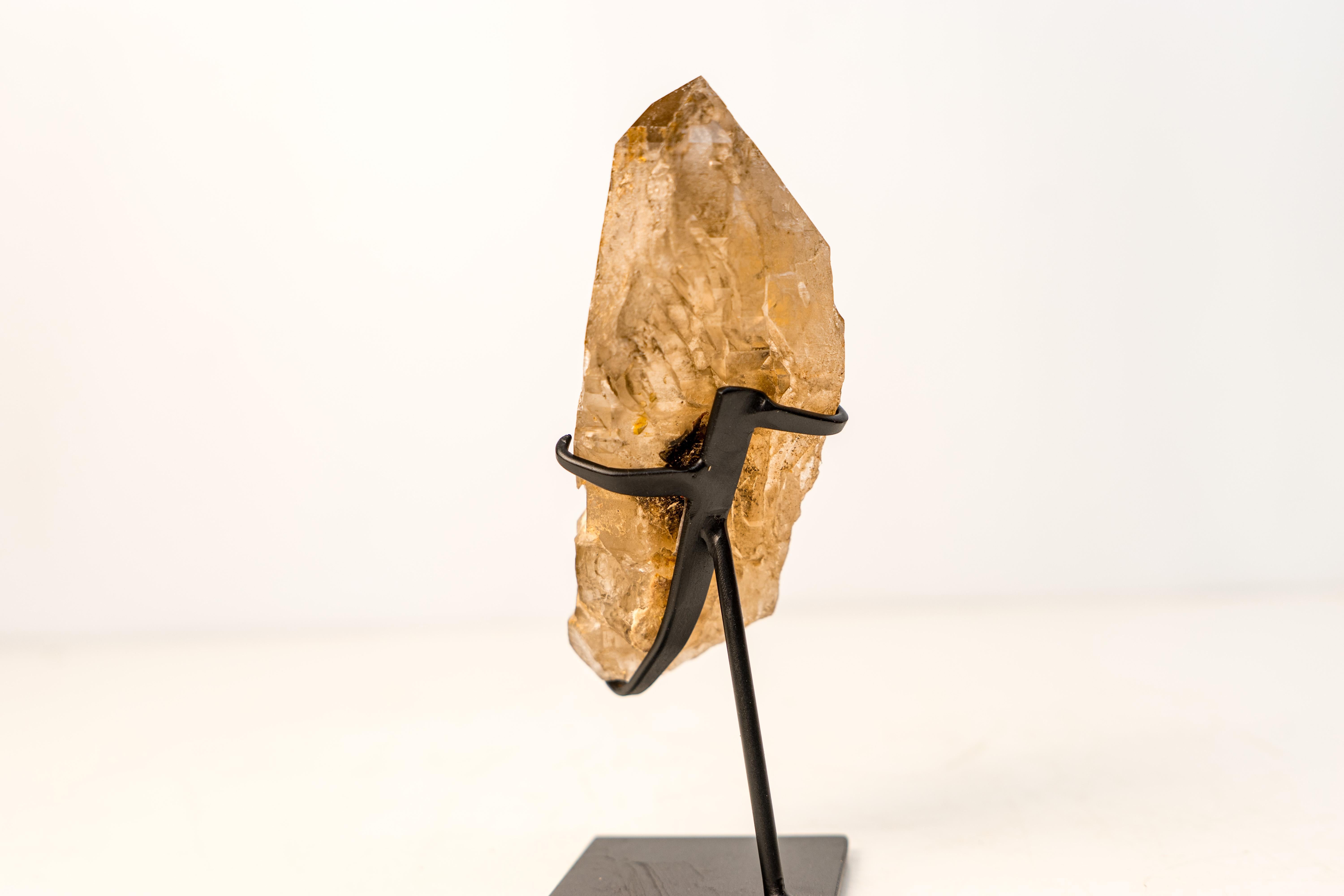 Piccolo Citrino chiaro d'acqua naturale color miele-arancio

▫️ Descrizione

Un piccolo esemplare proveniente dalle famose miniere di Araçuaí, in Brasile, questo Citrino naturale color arancio-miele è di una bellezza ineguagliabile. Si tratta di una