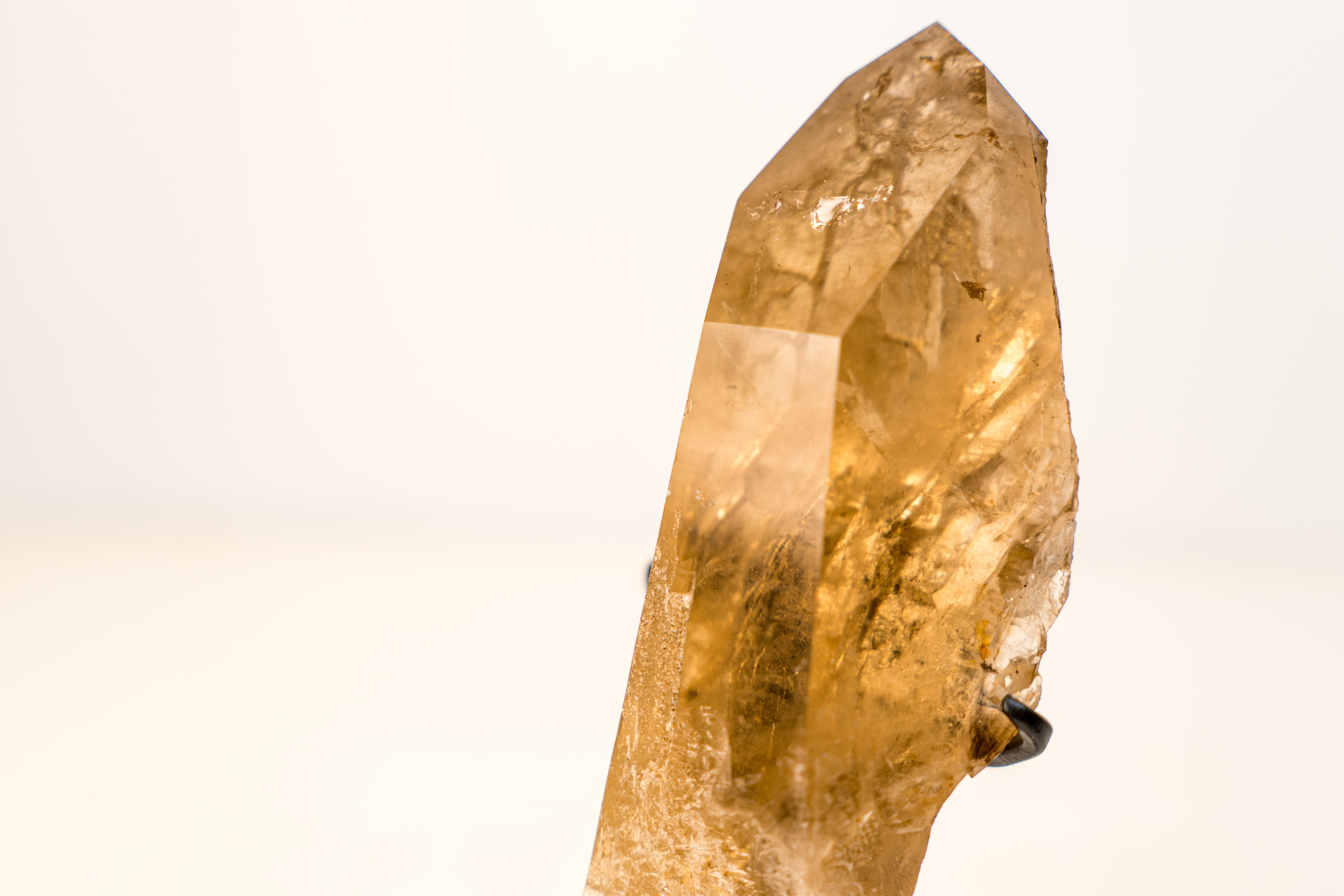 XXI secolo e contemporaneo Piccolo cristallo di Citrino naturale autentico in vendita