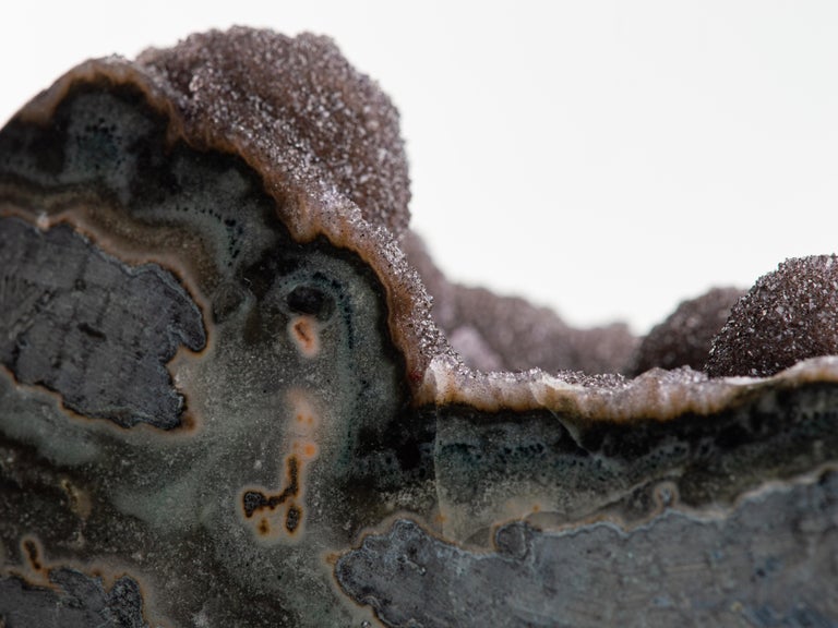 Small Geode with Brown Druzy Stalactites For Sale at 1stDibs