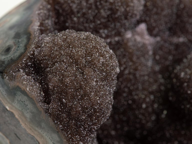 Small Geode with Brown Druzy Stalactites For Sale at 1stDibs