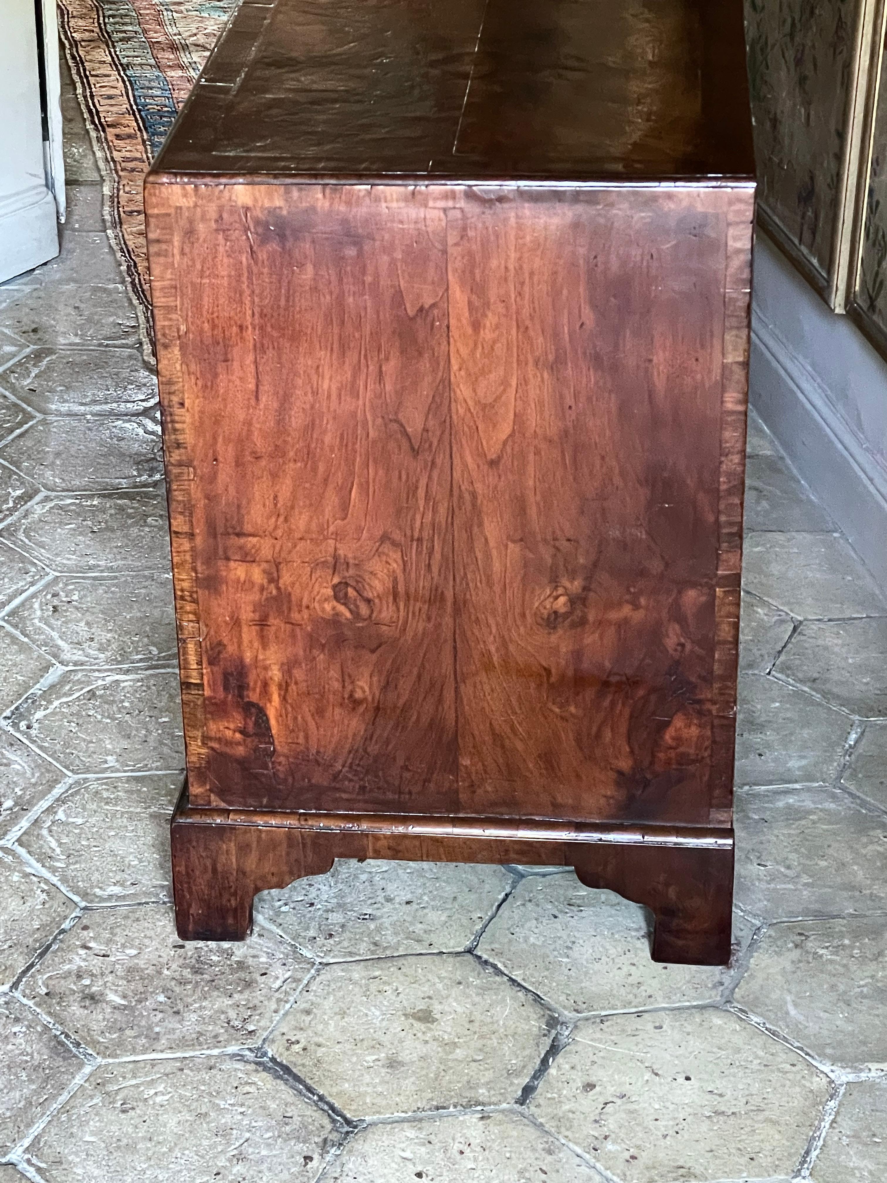 Small George I Burr Walnut Caddy Top Chest 3