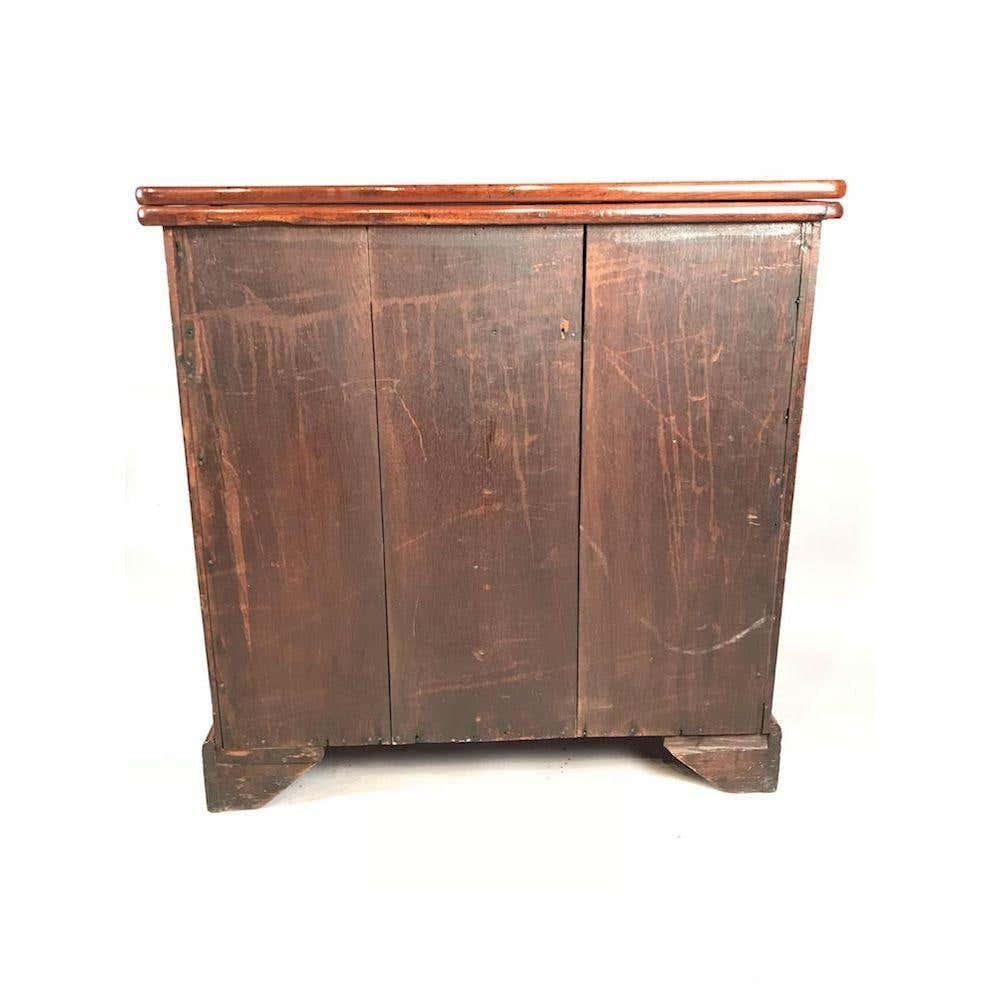 Small George II Walnut Fold Over Top Bachelor Chest 1