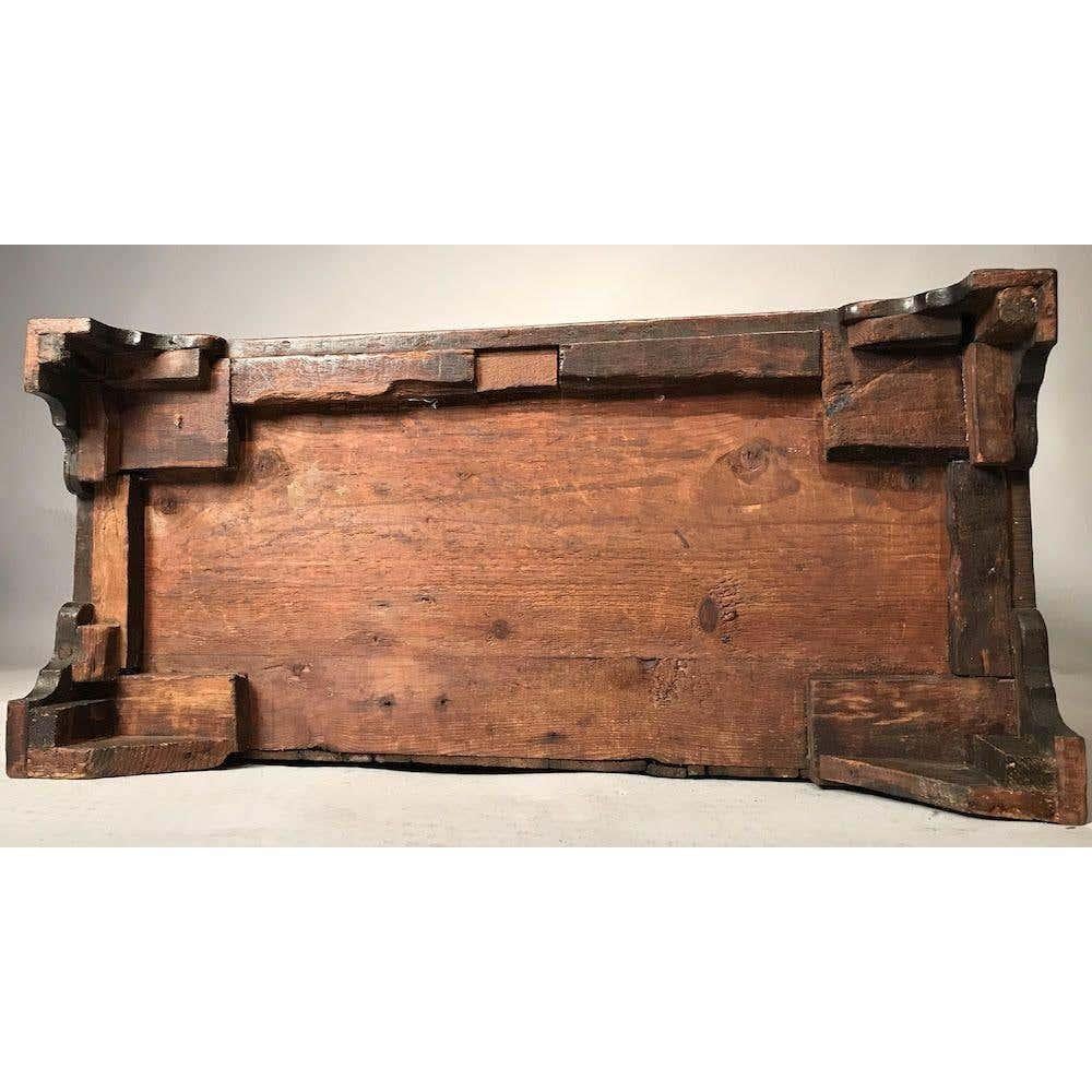 Small George II Walnut Fold Over Top Bachelor Chest 2