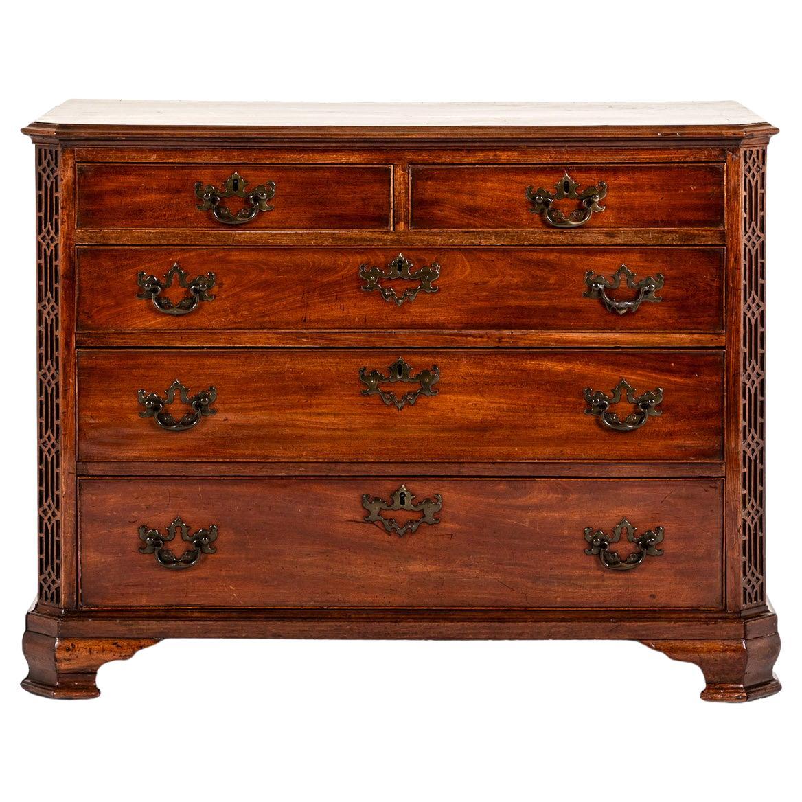 Small George III Mahogany Chest of Drawers