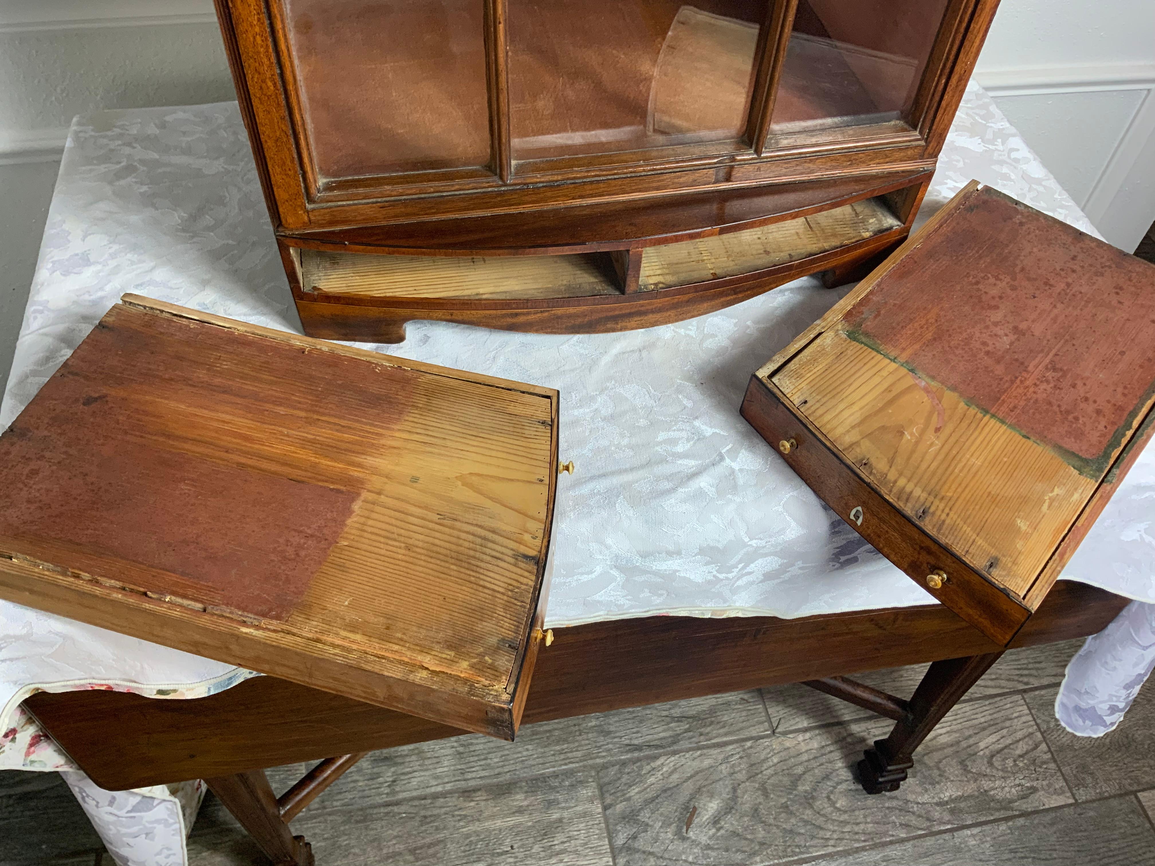 19th Century Small Georgian Display Cabinet For Sale