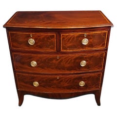 Small Georgian inlaid bow chest