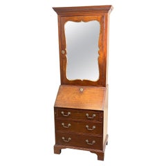 Small Georgian Mahogany Bureau Bookcase