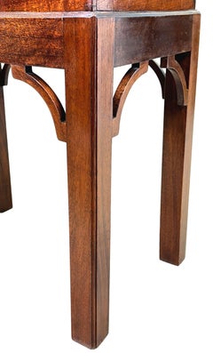 Small Georgian Mahogany Butlers Tray on Stand