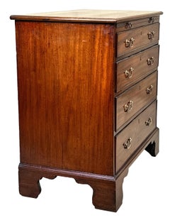 Small Georgian Mahogany Chest With Slide