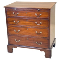 Small Georgian Mahogany Chest with Slide